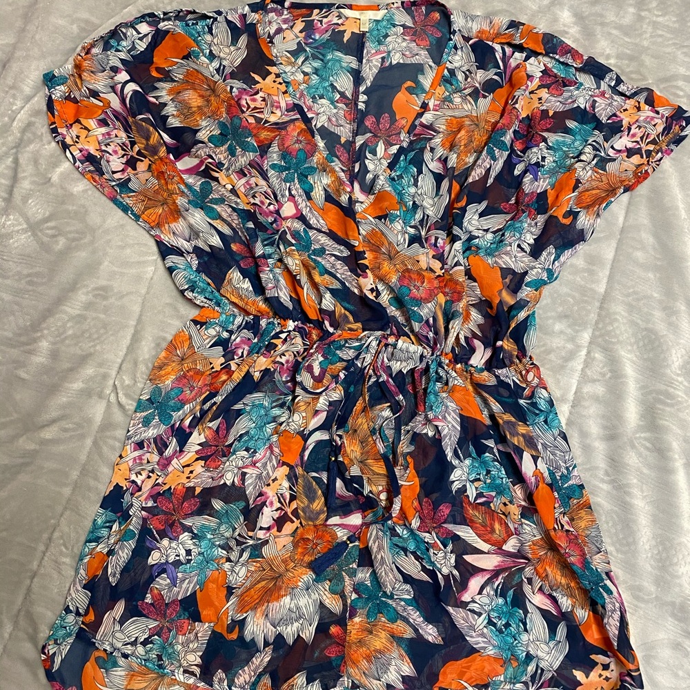 Floral bathing suit coverup